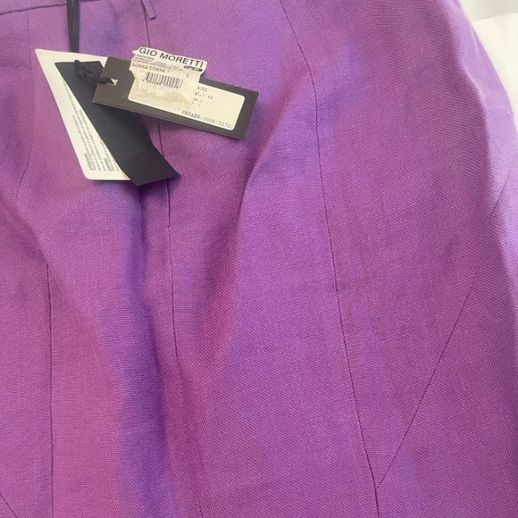 NWT! Versace Hemp Skirt IT 42 Gianni Versace Inside Label PURPLE Pencil MEDUSA - Picture 7 of 16